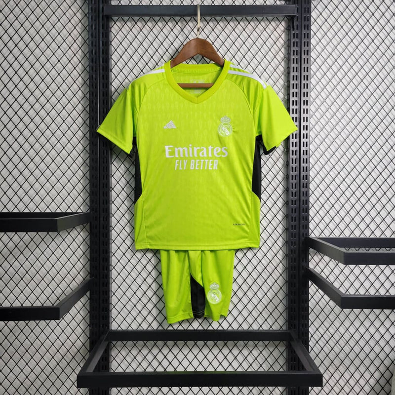 Conjunto infantil Real Madrid Portero Verde 23/24