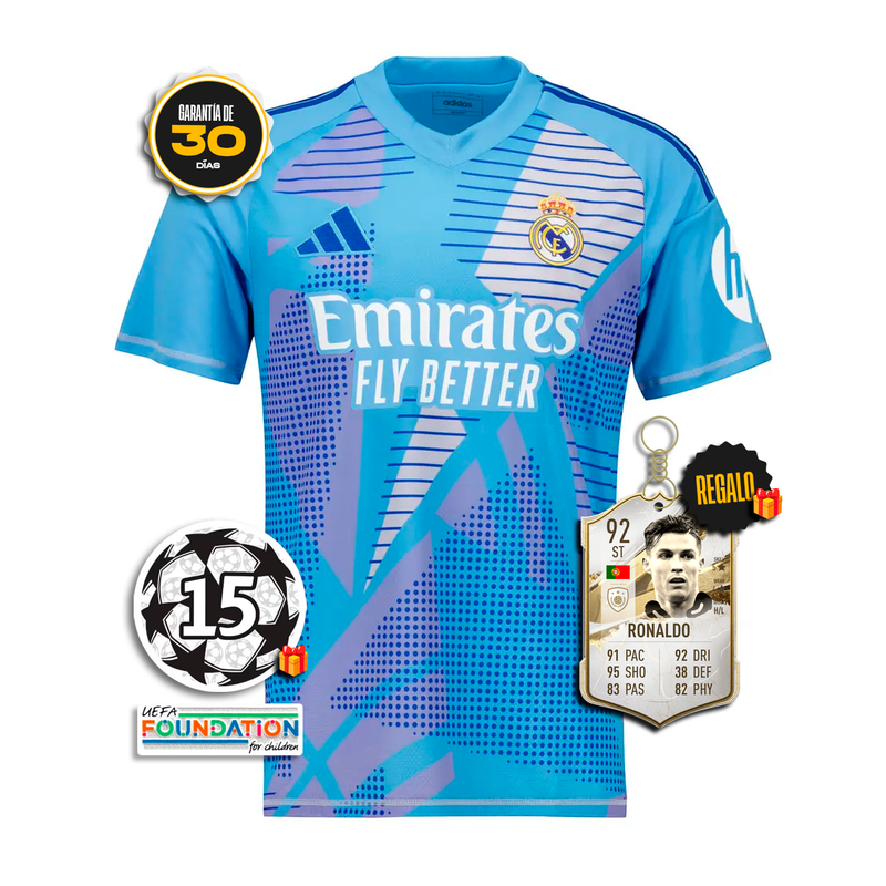 Camiseta Real Madrid Portero Home 2024/25 + 5 REGALOS 🎁