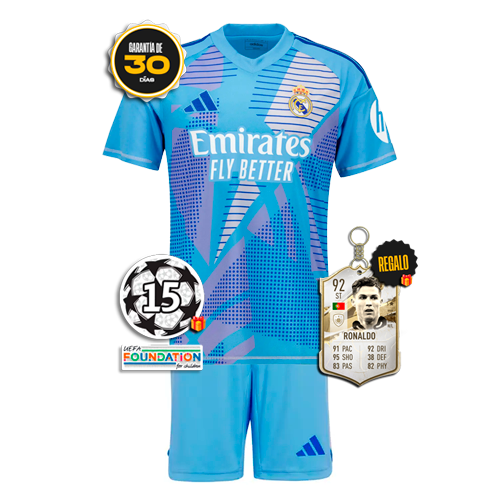 Conjunto para Adultos Real Madrid Portero Home 2024/25 + 5 REGALOS 🎁