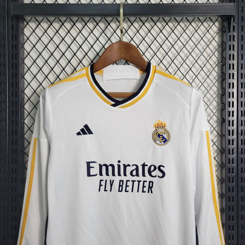 Conjunto infantil Real Madrid Home Manga Larga 23/24