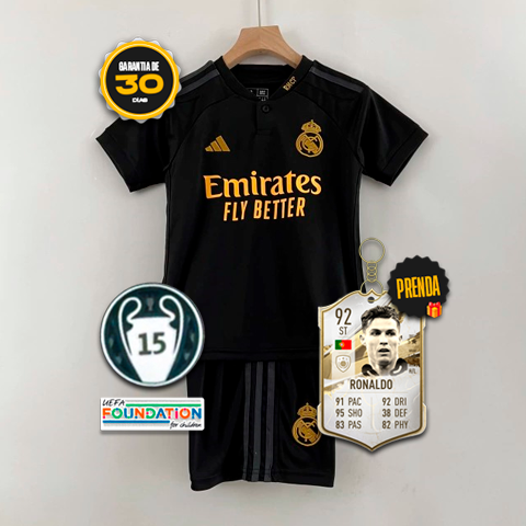 Conjunto infantil Real Madrid Tercero 23/24 + 5 REGALOS 🎁