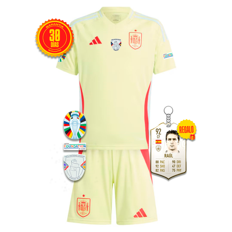 Conjunto Infantil España Segunda Equipacíon EUROCOPA 2024 + 5 REGALOS 🎁