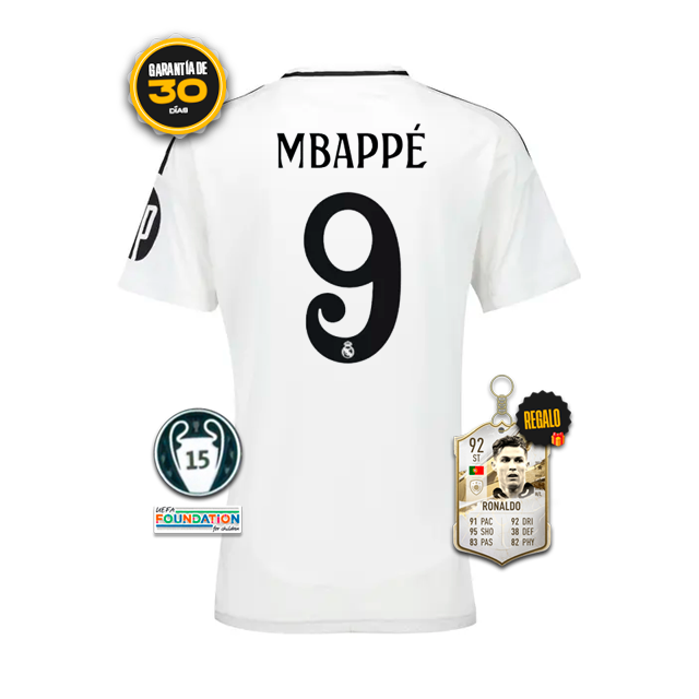 Camiseta Real Madrid Femenina HOME MBAPPÉ 9 24/25 + 5 REGALOS 🎁