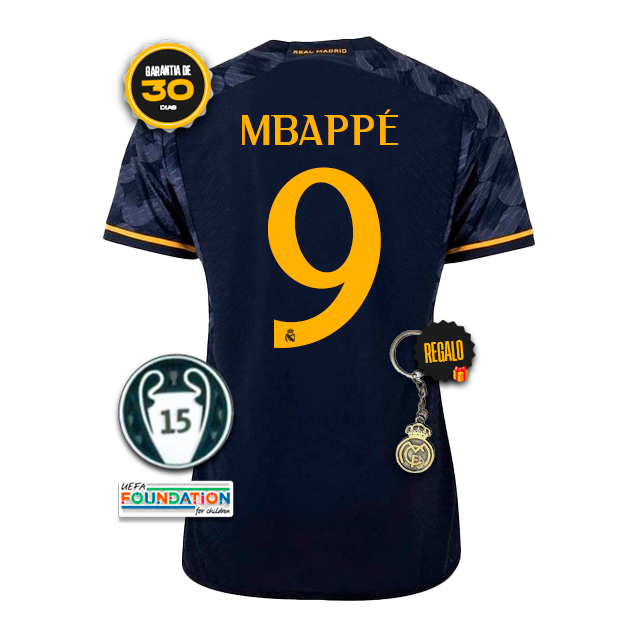 Camiseta Real Madrid Femenina Dos MBAPPÉ 9 23/24 + 5 REGALOS 🎁