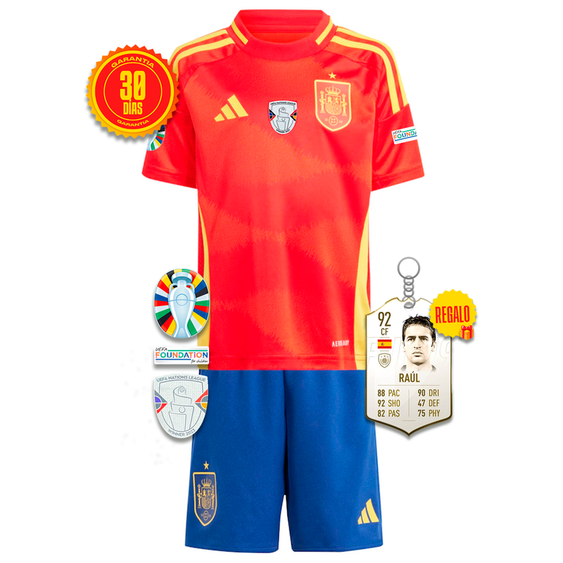 Conjunto Infantil España Primera Equipacíon EUROCOPA 2024 + 5 REGALOS 🎁